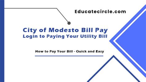 city of modesto bill pay